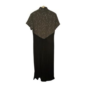 Jessica Howard Velvet Gown with Sparkle Top Classic Vintage Inspired